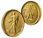 Best of the Mint 1916 Walking Liberty Half Dollar Gold Coin and Silver Medal Set, , hi-res